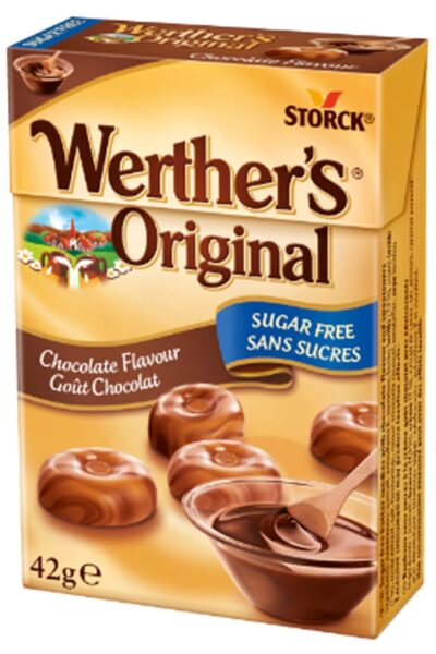 Karmelki o smaku czekoladowym bez cukru Werther’s Original 42g