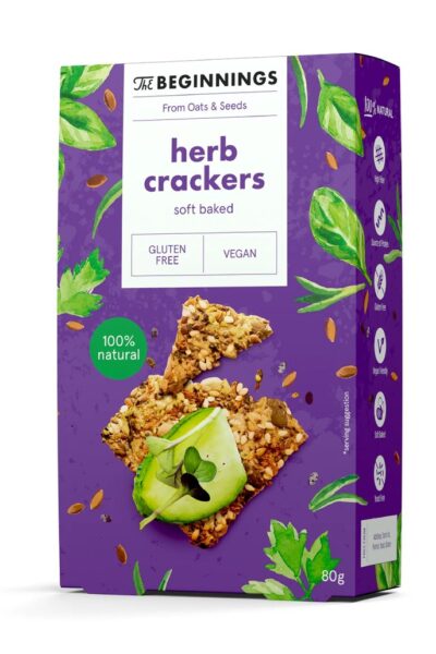 Krakersy z nasionami ziół The Beginnings