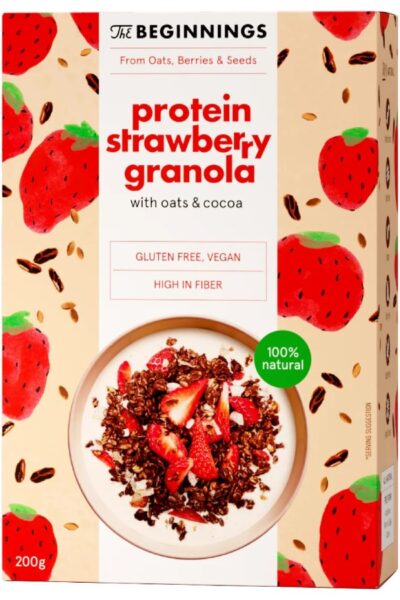 Granola proteinowa z truskawkami The Beginnings