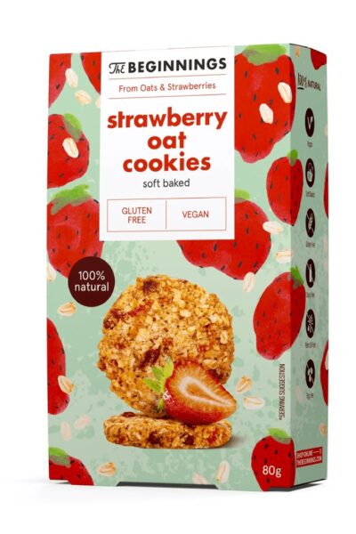 Ciasteczka owsiane z truskawkami The Beginnings