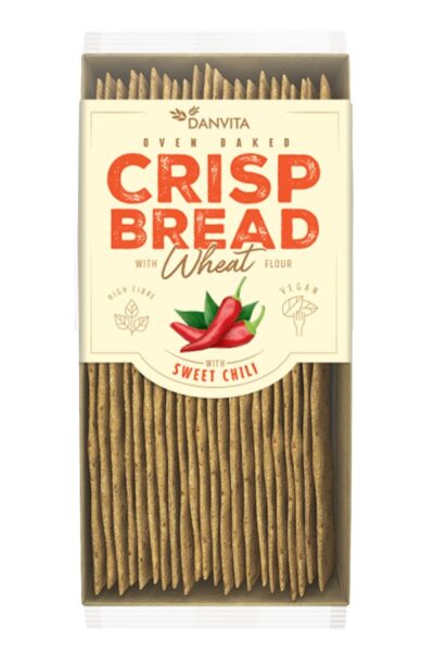 Płaskie chlebki pszenne ze słodkim chili Danvita