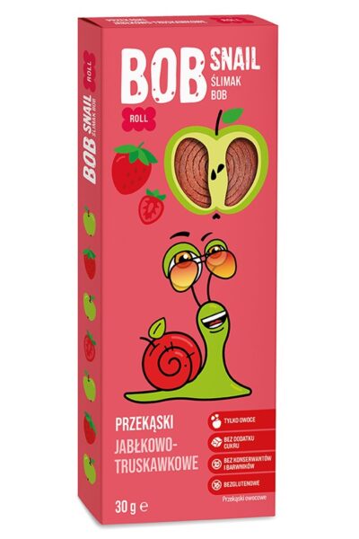 Bob Snail jabłko-truskawka 30g