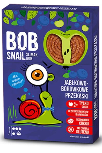 Bob Snail jabłko-borówka 60g