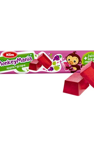 Galaretki Monkey Mania - jablko-winogrono Klim 39g