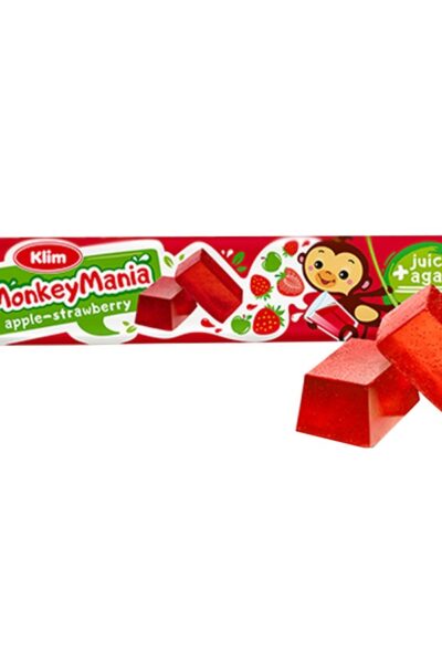 Galaretki Monkey Mania - jablko-truskawka Klim 39g