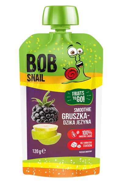 Smoothie gruszkowo-jeżynowe bez dodatku cukru Bob Snail 120g