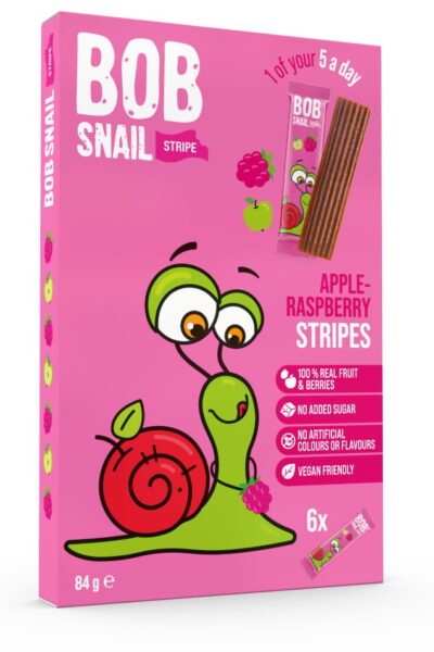 Bob Snail paski owocowe jabłko-malina 84g