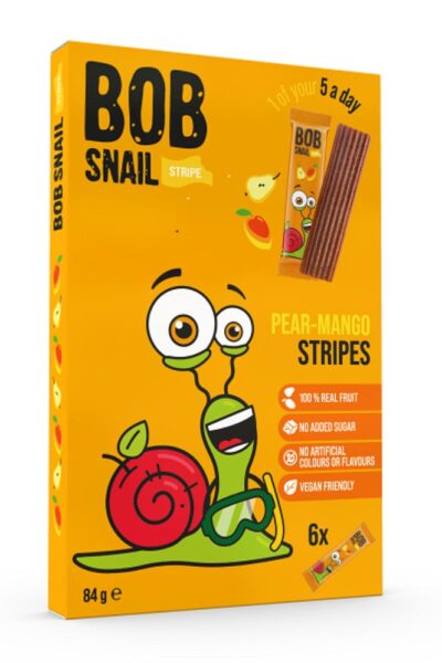 Bob Snail paski owocowe gruszka-mango 84g