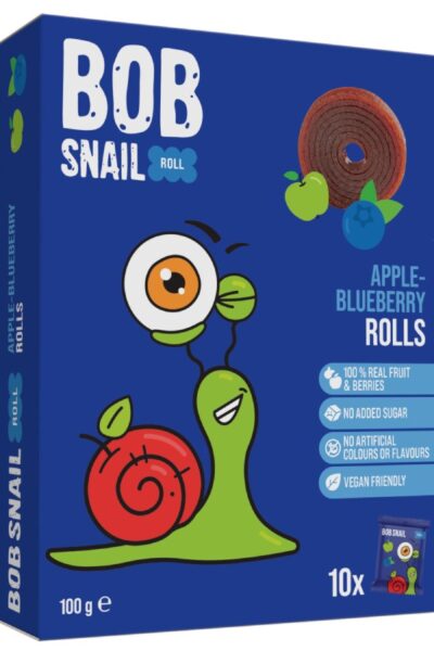 Przekąska "Jabłko - borówka"  bez dodatku cukru Bob Snail
