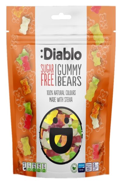 Żelki misie bez cukru Diablo