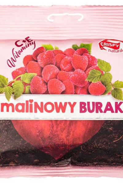 Plastry buraka z sokiem malinowym Crispy Natural
