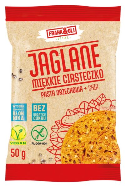 Ciastko z pastą orzechową i nasionami "CHIA" Frank&Oli