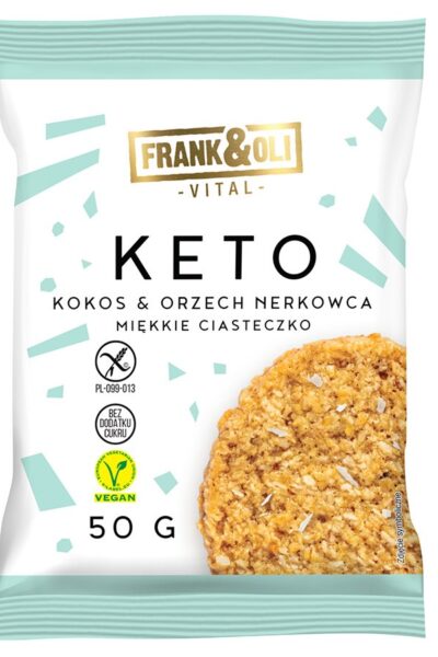 KETO Miękkie ciastko wegańskie kokos & orzech nerkowca