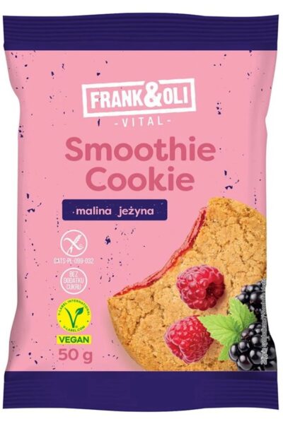 Ciastko owsiane z nadzieniem malin i jeżyn Frank & Oli