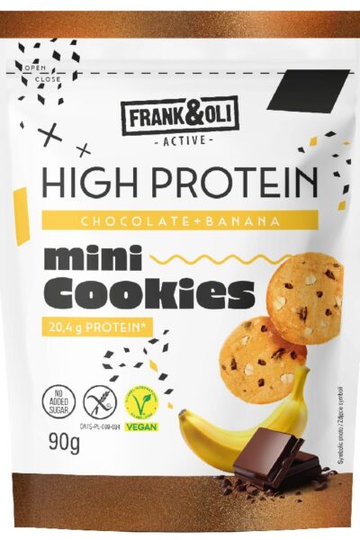 Ciasteczka z miazgą arachidową o smaku banana i czekolady Frank & Oli