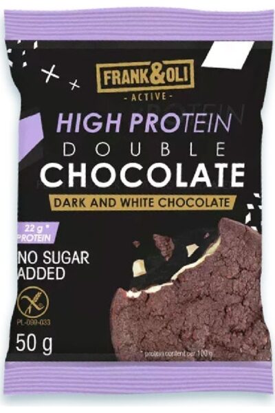 Ciastko proteinowe - podwójna czekolada ciemna i biała Frank&Oli