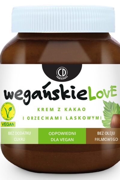Krem z kakao i orzechami laskowymi - VEGAŃSKIELOVE CD 350g