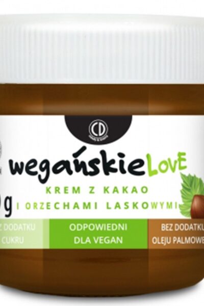 Krem z kakao i orzechami laskowymi - VEGAŃSKIELOVE CD 200g