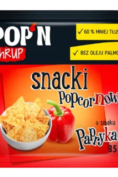 POP'N Chrup snacki popcornowe paprykowe Sante 35g