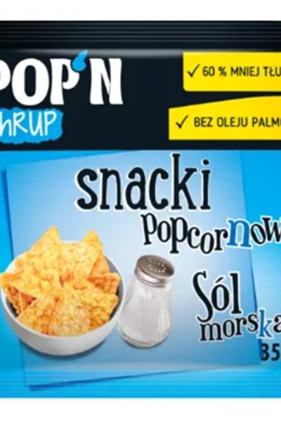 POP'N Chrup snacki popcornowe z solą morską Sante 35g