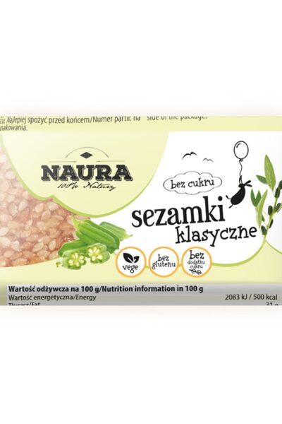 Sezamki bez cukru Naura
