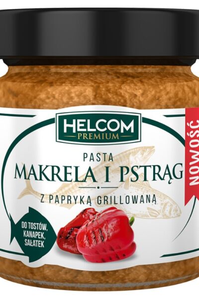 Pasta z makreli i pstrąga z grillowaną papryką Helcom 180g