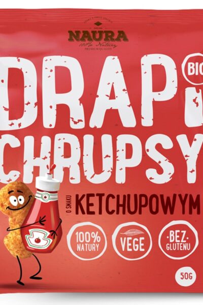 Chrupki Drapi Chrupsy o smaku ketchupowym Naura BIO