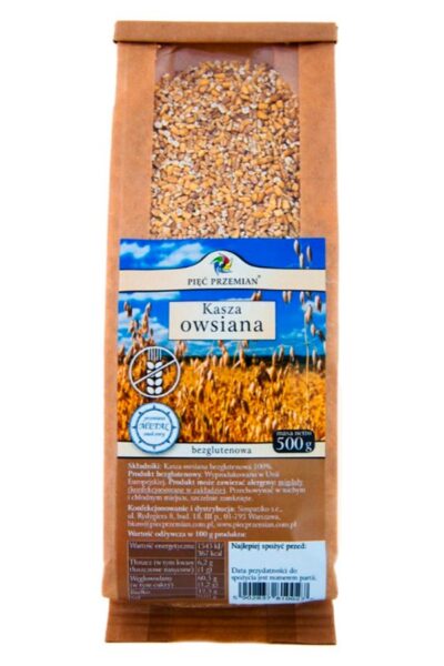Kasza owsiana bezglutenowa Pięć Przemian