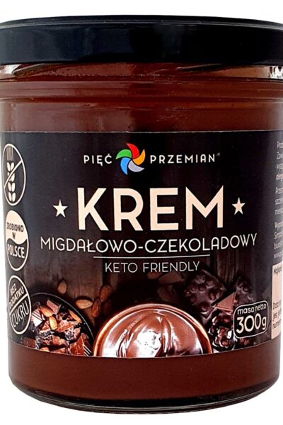 Krem migdałowo-czekoladowy KETO Pięć Przemian
