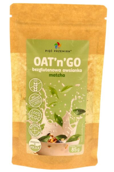 Owsianka matcha bezglutenowa OAT'n'GO Pięć Przemian