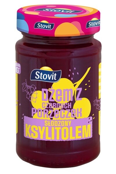 Dżem z czarnej porzeczki słodzony ksylitolem Stovit