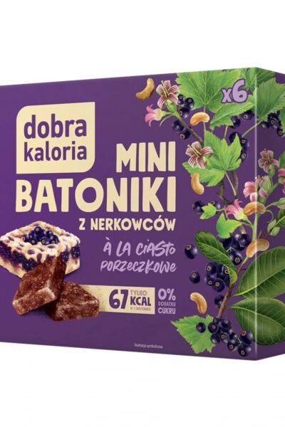 Minibatoniki z nerkowców - a'la ciasto porzeczkowe Dobra Kaloria