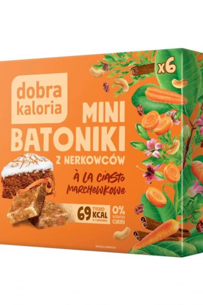 Minibatoniki z nerkowców - a'la ciasto marchewkowe Dobra Kaloria