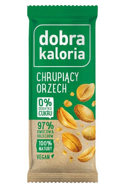 Baton owocowy - chrupiący orzech Dobra Kaloria 35g