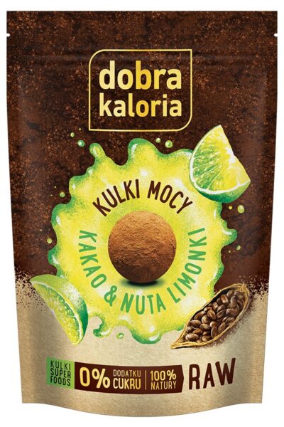Kulki Mocy - Kakao i nuta limonki Dobra Kaloria 65g
