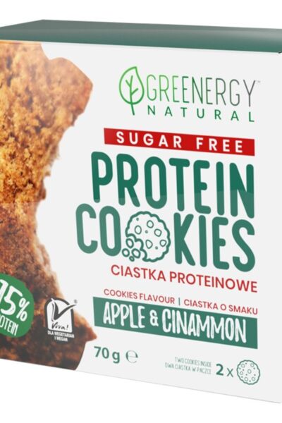 Ciastka proteinowe SUGAR FREE Apple&Cinnamon Greenergy