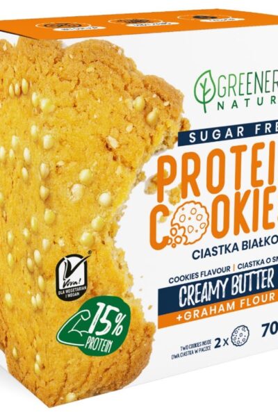 Ciastka białkowe SUGAR FREE o smaku maślanym Greenergy