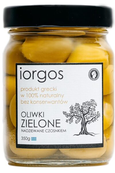 Oliwki zielone PREMIUM - z czosnkiem IORGOS