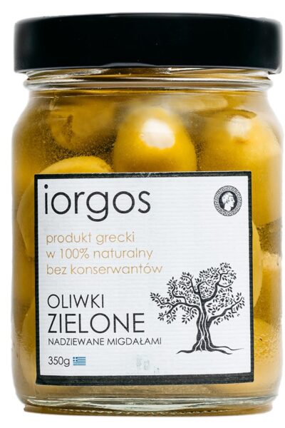 Oliwki zielone PREMIUM - z migdałami IORGOS