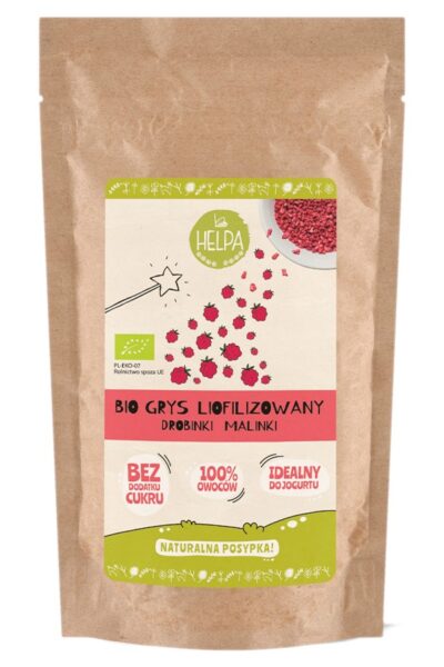 Grys liofilizowany Drobinki Malinki BIO Helpa