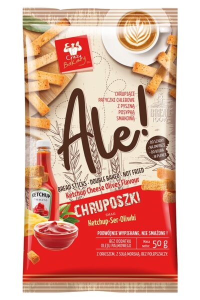 Ale! Chruposzki ketchup - ser - oliwki 50g