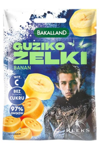 Guziko żelki bananowe Akademia Pana Kleksa Bakalland