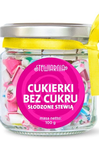Cukierki w słoiczku bez cukru 100g