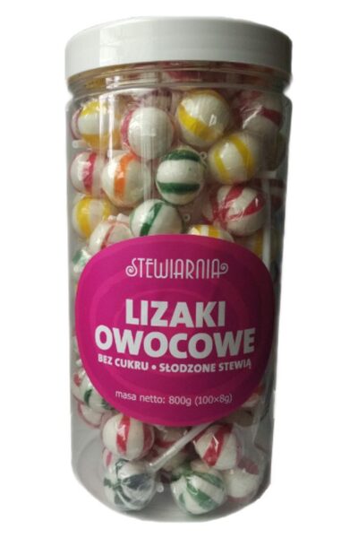Lizaki owocowe bez cukru 800g
