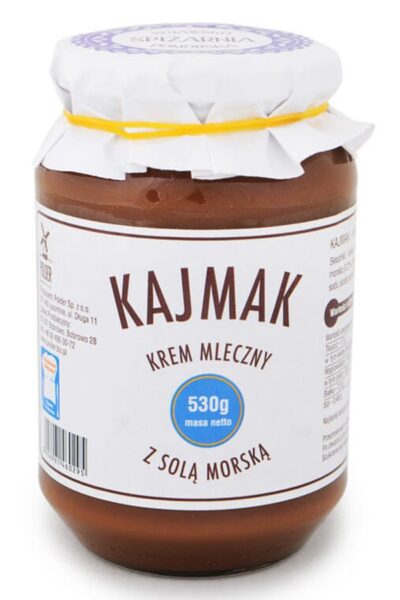 Kajmak z solą morską słoik Polder