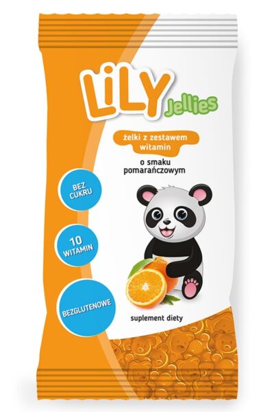 Żelki z zestawem witamin o smaku pomarańczowym LiLY Jellies