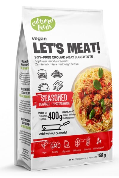 Let's Meat! Roślinny zamiennik mięsa - z przyprawami Cultured Foods 150g