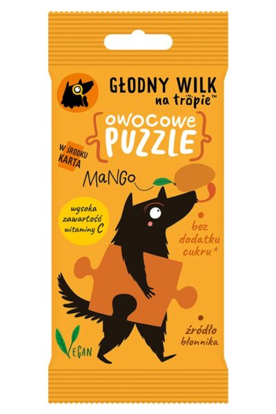 Owocowe puzzle żelki z naturalną witaminą C - mango Głodny Wilk 20g