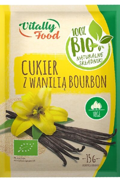 Cukier z wanilia Burbon Vitally Food BIO 15g