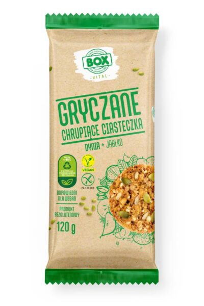 Ciastka gryczane z dynią i jablkiem ZPC BOX